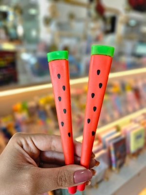 imagem do produto Caneta Melancia Fofa Ponta Fina - Arco Iris