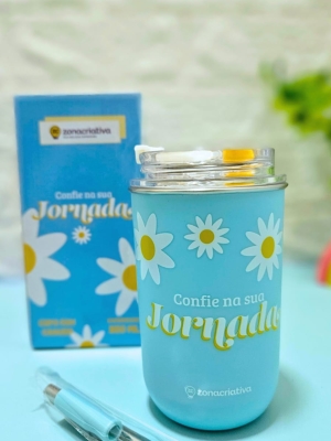 imagem do produto Copo Neo Com Canudo Amigas Primavera - Zona criativa - Arco Iris